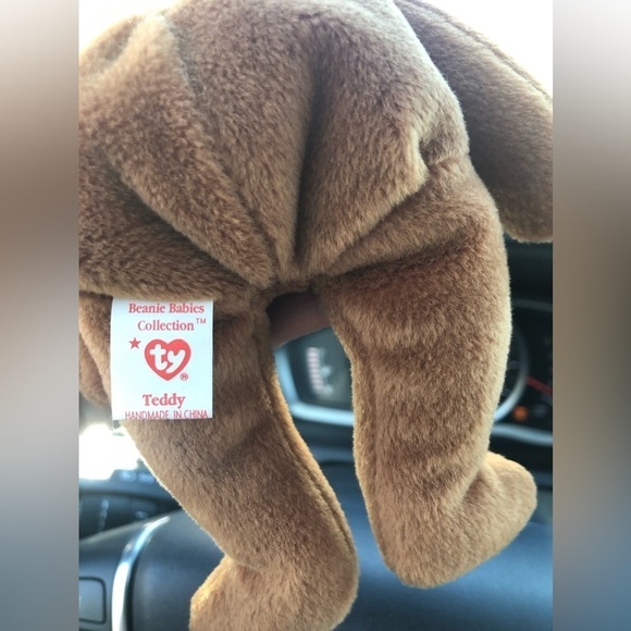 Rare Retired 1995 Ty Beanie Baby TEDDY Brown Bear. 1993 Tag. - Picture 5 of 7